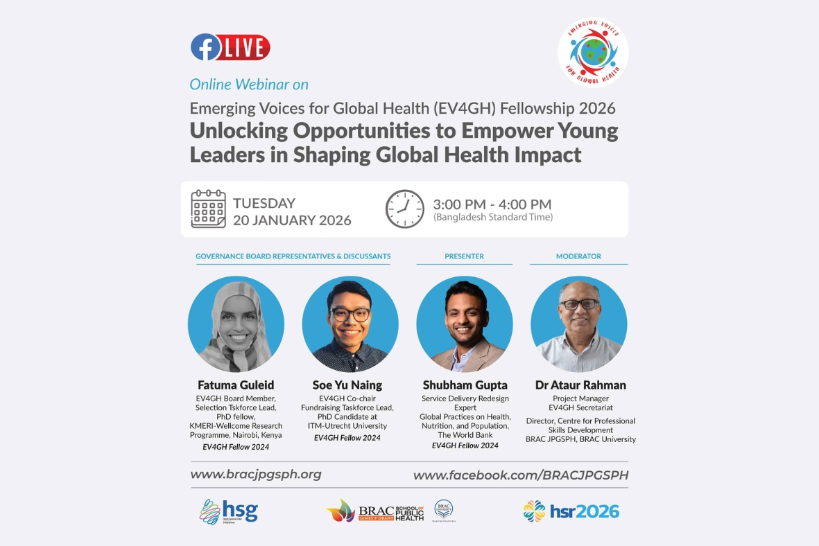 <p><strong>EV4GH Fellowship 2026: Unlocking Opportunities to Empower Young Leaders in Shaping Global Health Impact.</strong></p>